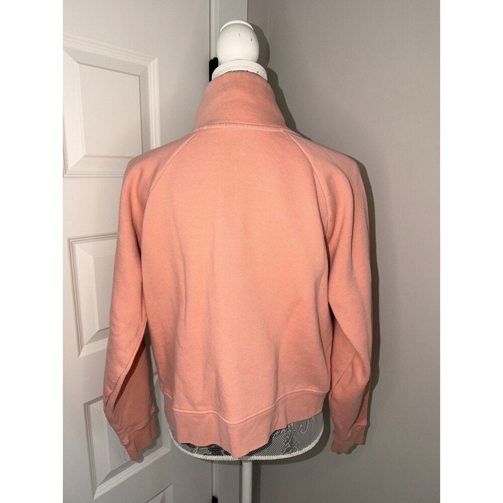 Buc-ee's Size Medium Pink High Neck Pullover Hoodie Sweatshirt Cropped - Picture 4 of 4